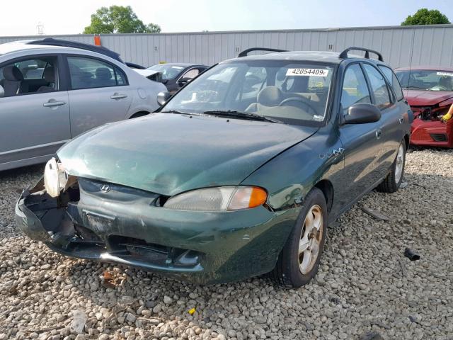 KMHJW24M8WU098915 - 1998 HYUNDAI ELANTRA GREEN photo 2