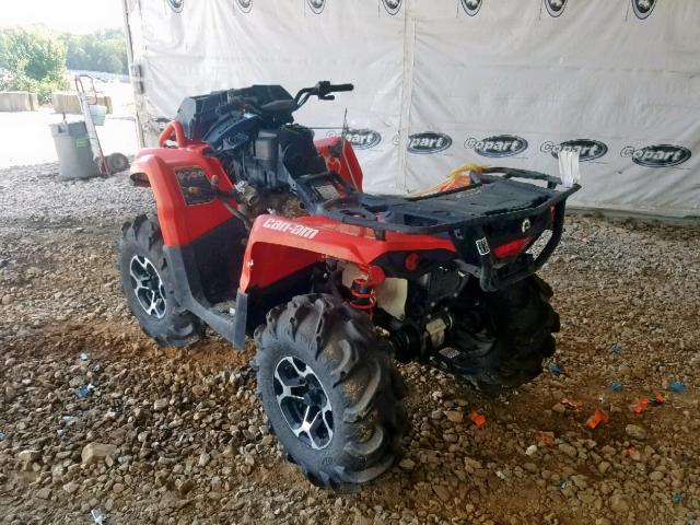 3JBLWAT40JJ000678 - 2018 CAN-AM OUTLANDER ORANGE photo 3