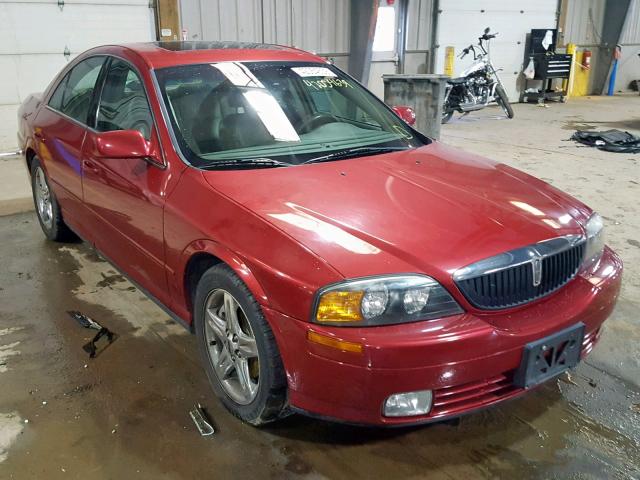 1LNHM87AX2Y672278 - 2002 LINCOLN LS RED photo 1