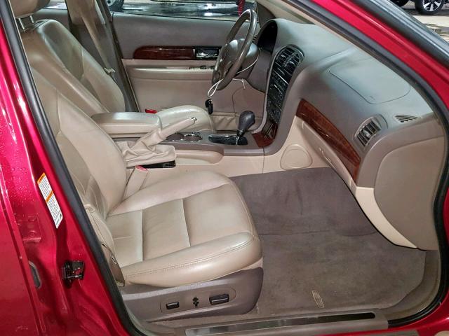 1LNHM87AX2Y672278 - 2002 LINCOLN LS RED photo 5