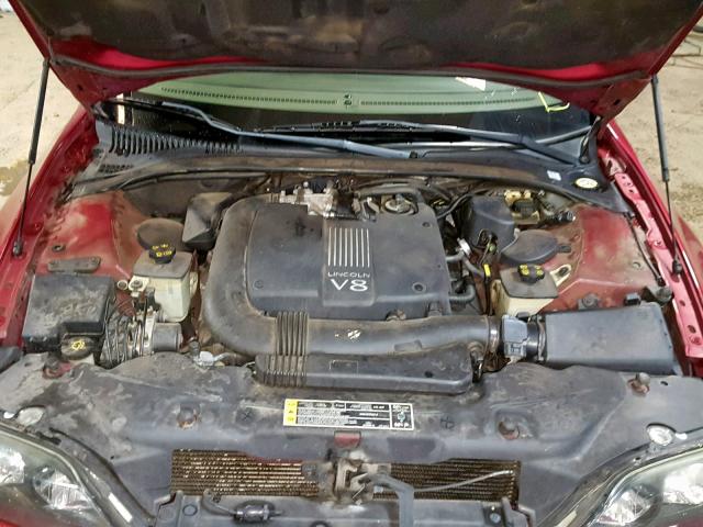 1LNHM87AX2Y672278 - 2002 LINCOLN LS RED photo 7