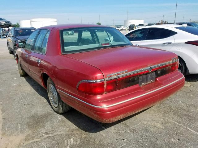 2MELM74W9VX723619 - 1997 MERCURY GRAND MARQ RED photo 3