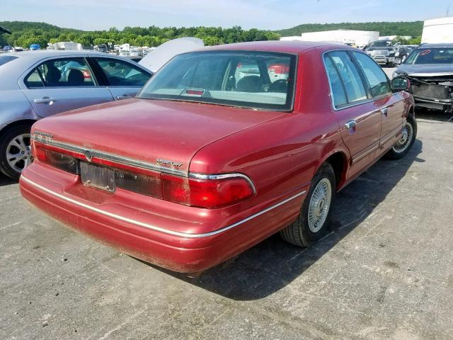 2MELM74W9VX723619 - 1997 MERCURY GRAND MARQ RED photo 4