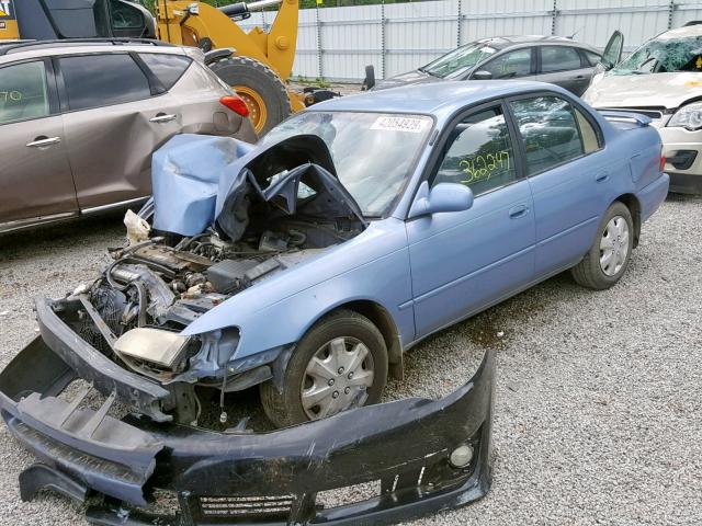 1NXBB02E7TZ408564 - 1996 TOYOTA COROLLA DX BLUE photo 2