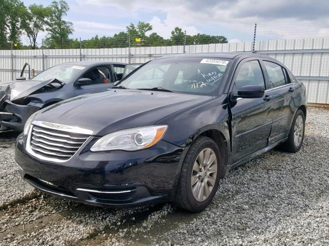 1C3BC4FB9BN545608 - 2011 CHRYSLER 200 LX BLACK photo 2