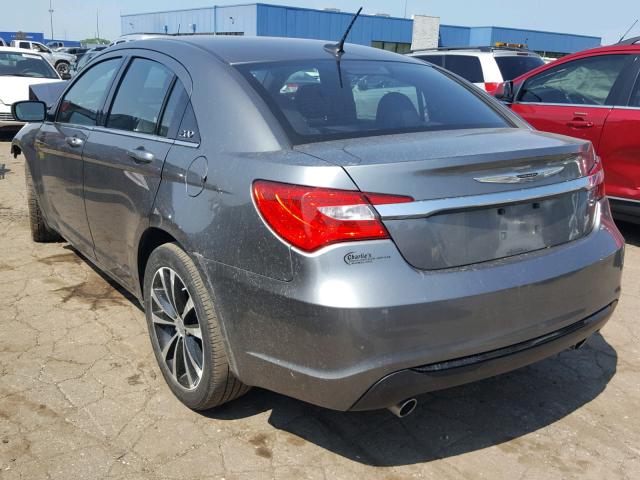 1C3CCBBG8DN716877 - 2013 CHRYSLER 200 TOURIN GRAY photo 3