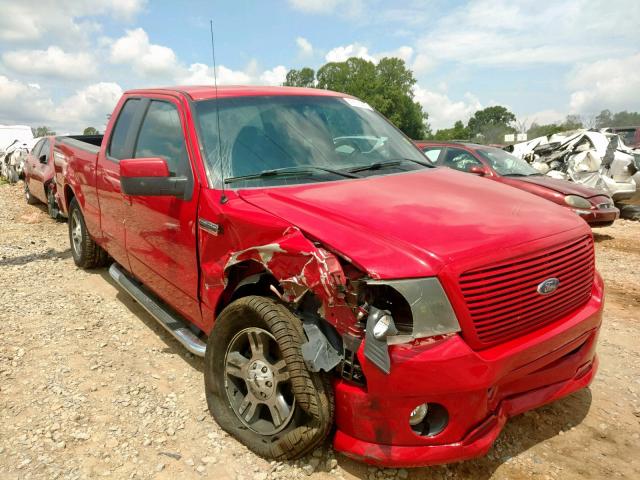 1FTPX12557NA33551 - 2007 FORD F150 RED photo 1