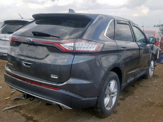 2FMPK3J99GBC50249 - 2016 FORD EDGE SEL GRAY photo 4