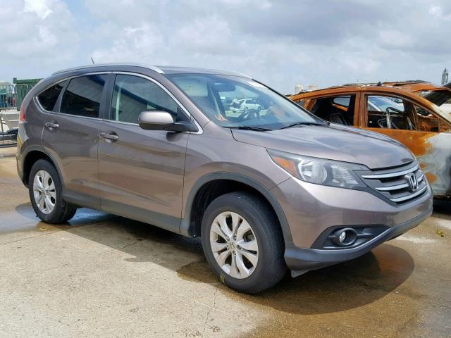 5J6RM4H79EL014452 - 2014 HONDA CR-V EXL BROWN photo 1