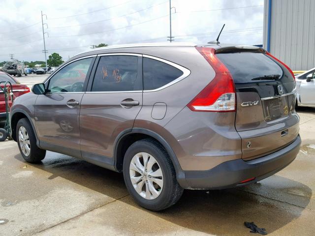 5J6RM4H79EL014452 - 2014 HONDA CR-V EXL BROWN photo 3