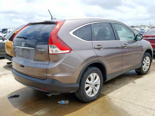 5J6RM4H79EL014452 - 2014 HONDA CR-V EXL BROWN photo 4