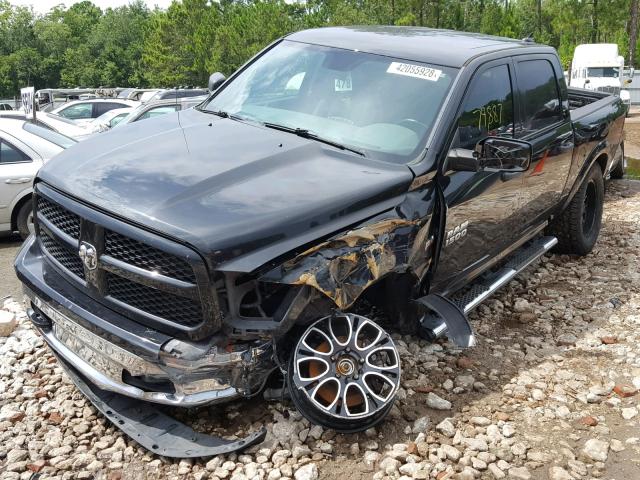 1C6RR7LT5GS137632 - 2016 RAM 1500 SLT BLACK photo 2