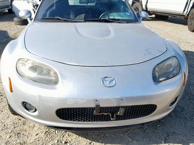 JM1NC25F570134454 - 2007 MAZDA MX-5 MIATA SILVER photo 9