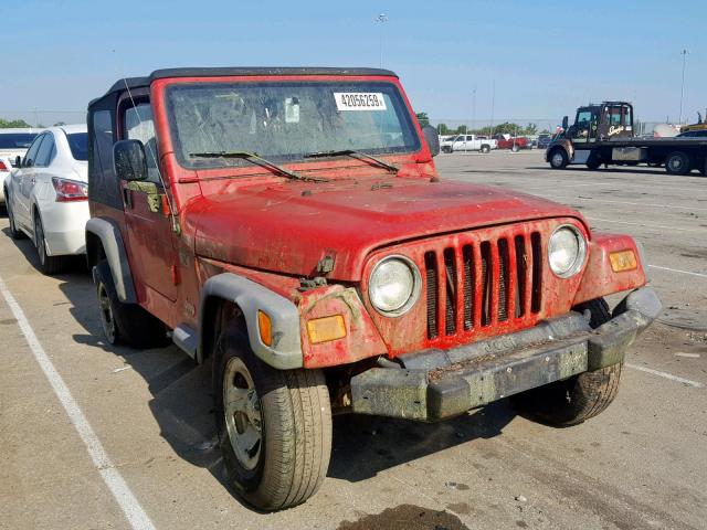 1J4FA39S84P716438 - 2004 JEEP WRANGLER X RED photo 1