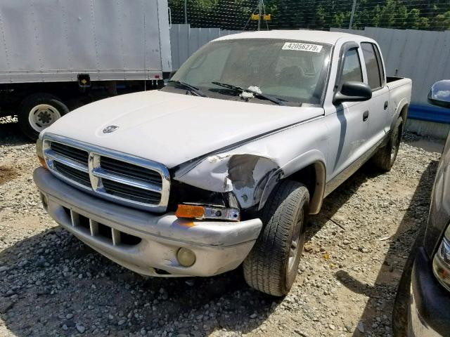 1D7HL48X43S201918 - 2003 DODGE DAKOTA QUA WHITE photo 2