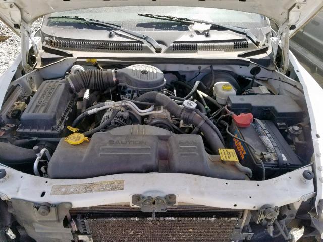 1D7HL48X43S201918 - 2003 DODGE DAKOTA QUA WHITE photo 7