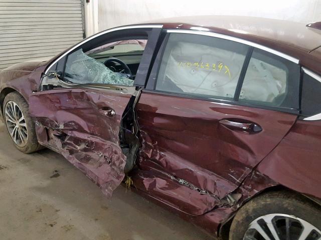 W04GR6SX2J1074463 - 2018 BUICK REGAL ESSE BURGUNDY photo 10