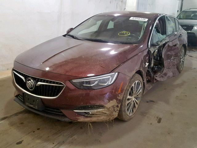 W04GR6SX2J1074463 - 2018 BUICK REGAL ESSE BURGUNDY photo 2