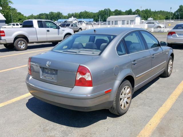 WVWPD63B12P247122 - 2002 VOLKSWAGEN PASSAT GLS GRAY photo 4