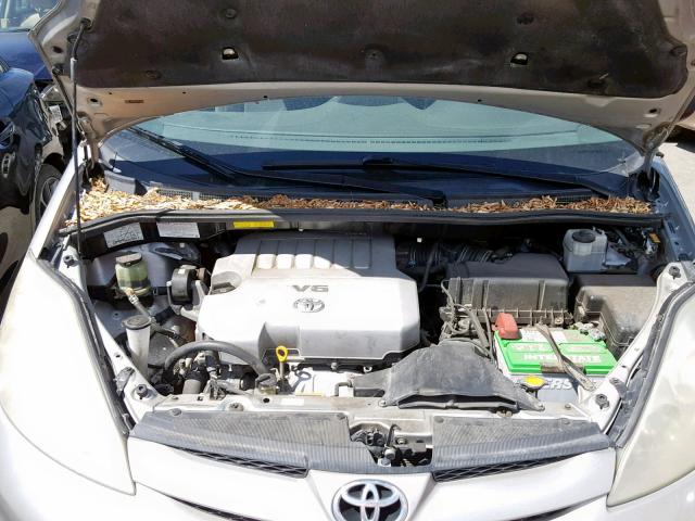 5TDZK23C77S067771 - 2007 TOYOTA SIENNA CE SILVER photo 7