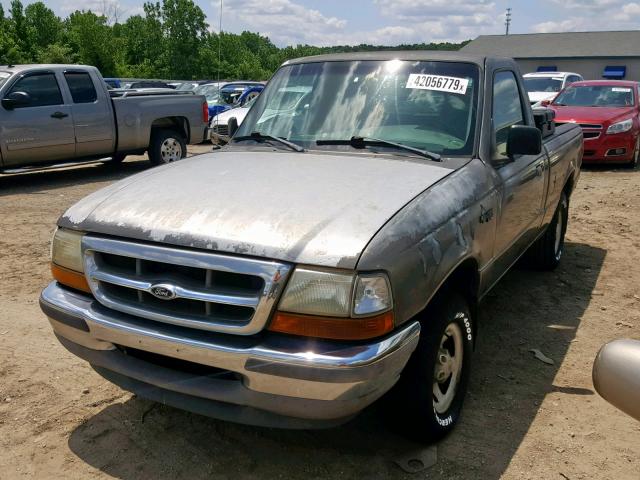 1FTYR10C0WUC98933 - 1998 FORD RANGER SILVER photo 2