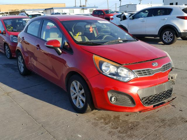 KNADN5A30D6177818 - 2013 KIA RIO EX RED photo 1