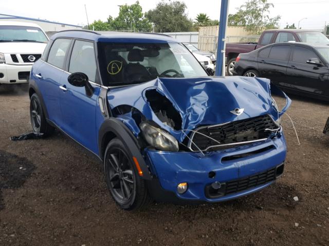 WMWZC3C50CWL86134 - 2012 MINI COOPER S C BLUE photo 1