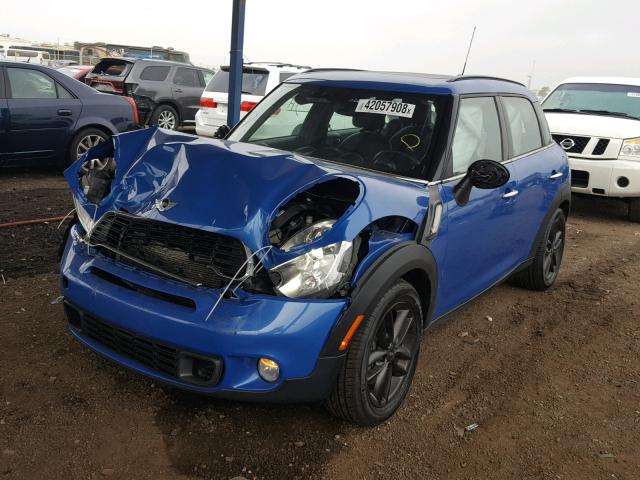 WMWZC3C50CWL86134 - 2012 MINI COOPER S C BLUE photo 2