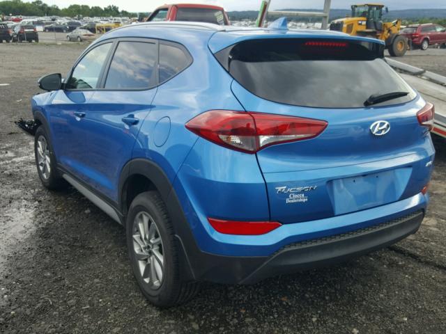 KM8J3CA48JU605002 - 2018 HYUNDAI TUCSON LIM BLUE photo 3