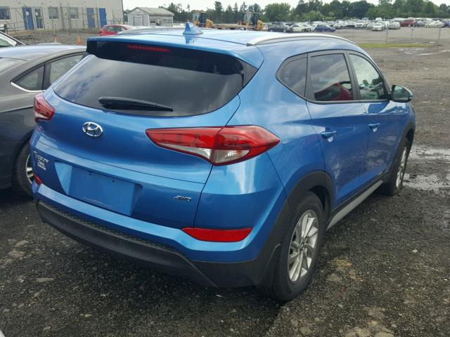 KM8J3CA48JU605002 - 2018 HYUNDAI TUCSON LIM BLUE photo 4