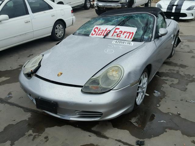 WP0CA29893U623192 - 2003 PORSCHE BOXSTER SILVER photo 2