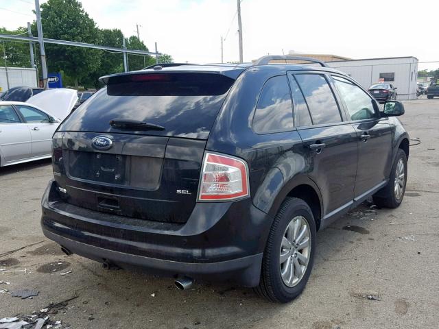 2FMDK38C48BA01931 - 2008 FORD EDGE SEL BLACK photo 4