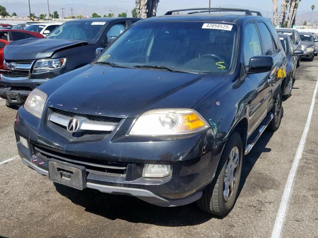 2HNYD18696H513929 - 2006 ACURA MDX TOURIN BLACK photo 2