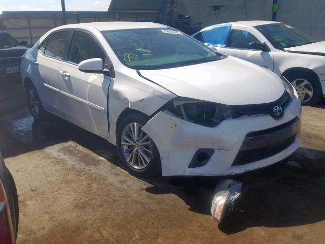 5YFBURHE4FP345838 - 2015 TOYOTA COROLLA L WHITE photo 1