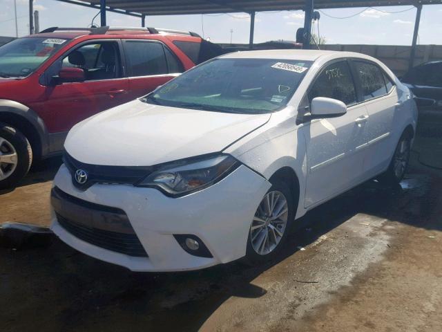 5YFBURHE4FP345838 - 2015 TOYOTA COROLLA L WHITE photo 2