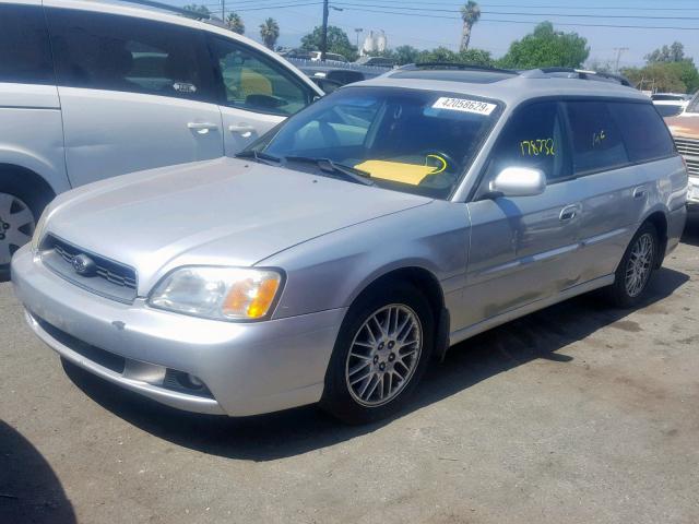 4S3BH635637302562 - 2003 SUBARU LEGACY L SILVER photo 2