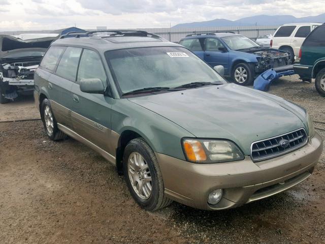 4S3BH686347637751 - 2004 SUBARU LEGACY OUT GREEN photo 1