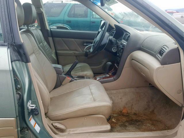 4S3BH686347637751 - 2004 SUBARU LEGACY OUT GREEN photo 5