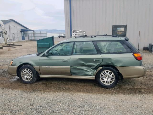 4S3BH686347637751 - 2004 SUBARU LEGACY OUT GREEN photo 9