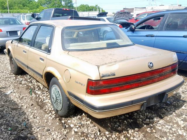 1G4AG54N0N6482858 - 1992 BUICK CENTURY SP GOLD photo 3