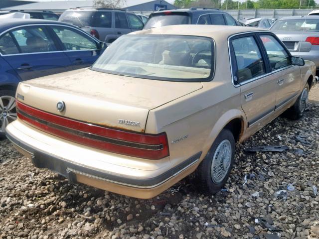 1G4AG54N0N6482858 - 1992 BUICK CENTURY SP GOLD photo 4