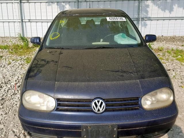 9BWBP21JX24054771 - 2002 VOLKSWAGEN GOLF GL TD BLUE photo 9