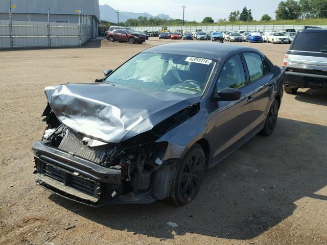 3VWLA7AJ3FM423958 - 2015 VOLKSWAGEN JETTA TDI GRAY photo 2