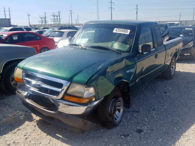 1FTYR14V6XPC04887 - 1999 FORD RANGER SUP GREEN photo 2