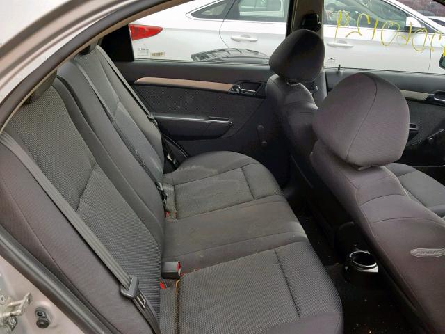 KL1TD56678B061637 - 2008 CHEVROLET AVEO BASE Күміс фото 6