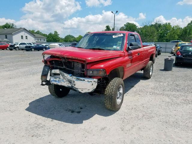 1B7KF2362XJ538996 - 1999 DODGE RAM 2500 RED photo 2