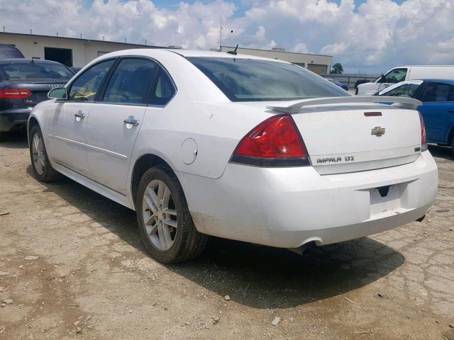 2G1WC5E37C1193251 - 2012 CHEVROLET IMPALA LTZ WHITE photo 3