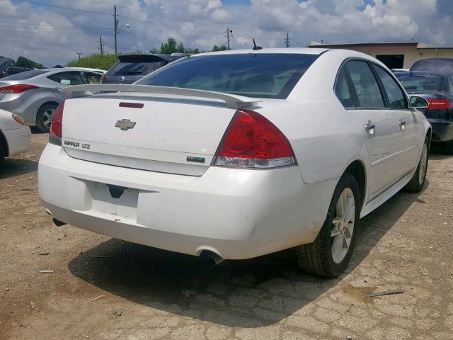 2G1WC5E37C1193251 - 2012 CHEVROLET IMPALA LTZ WHITE photo 4