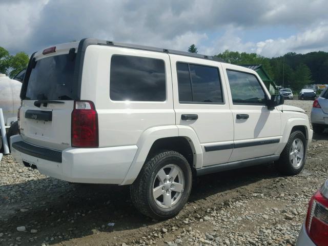 1J8HG48K36C235388 - 2006 JEEP COMMANDER WHITE photo 4