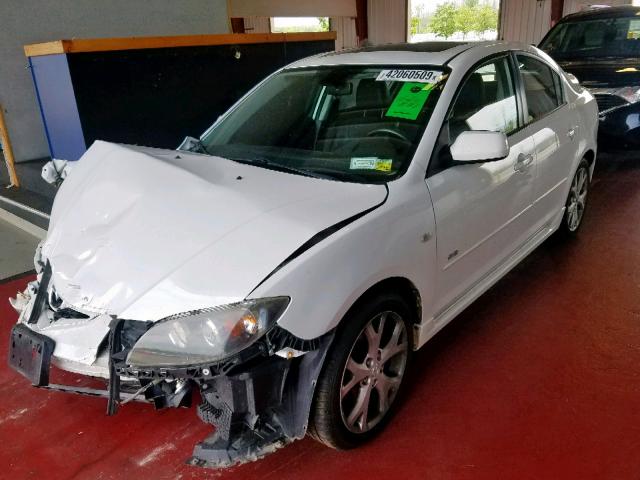 JM1BK324491214064 - 2009 MAZDA 3 S WHITE photo 2